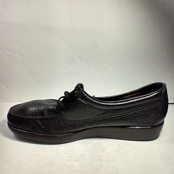 SAS Amigo Black Leather Comfort Laceup Shoes Men\'s sz 15N. main image 5